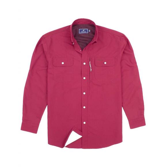 NEW PROPERLY TIED men's offshore fishing shirt in cardinal - Picture 1 of 1